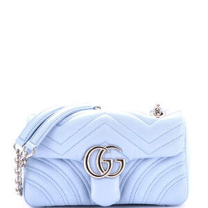 Gucci Small GG Marmont Flap Bag Matelasse Leather